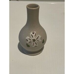 Vtg Pigeon Forge Pottery Bud Vase Dogwood Blossom Flower Tennessee 3.5"